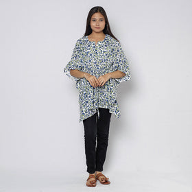 Sanganeri Block Print Cotton Kaftan (Short)