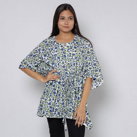 Sanganeri Block Print Cotton Kaftan (Short)