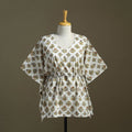 Sanganeri Block Print Cotton Kaftan (Short)