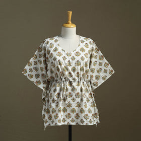 Sanganeri Block Print Cotton Kaftan (Short)