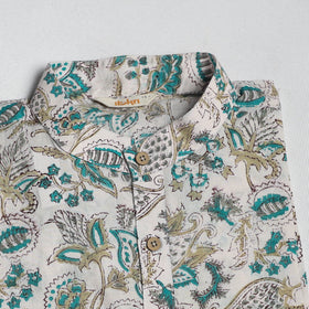 Sanganeri cotton long kurta for men 15 - handcrafted