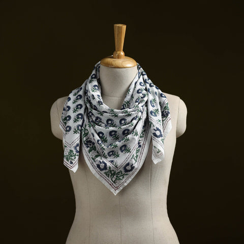 Sanganeri cotton scarf 10 - handcrafted