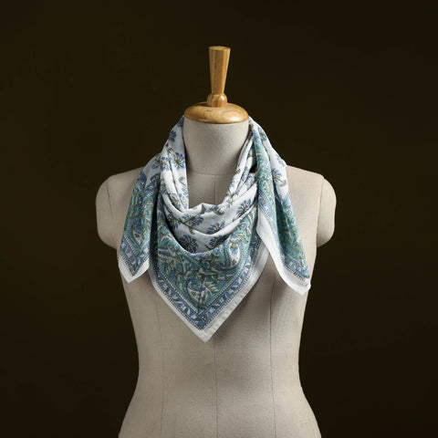 Sanganeri cotton scarf 33 - handcrafted