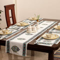Block Printed Cotton Table Runner