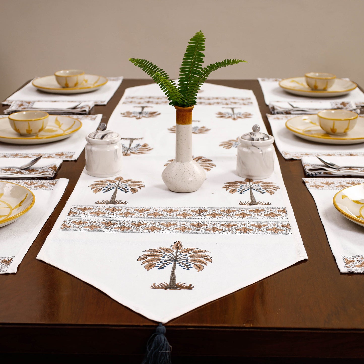 Block Printed Table Runner