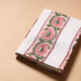  Sanganeri Fabric Cover Handmade Paper Notebook 