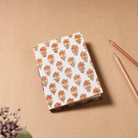  Sanganeri Fabric Cover Handmade Paper Notebook 