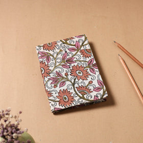  Sanganeri Fabric Cover Handmade Paper Notebook 