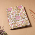 Sanganeri Fabric Cover Handmade Paper Notebook 