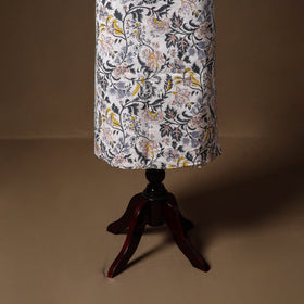 White - sanganeri hand block print cotton 2pc unstitched