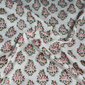 Sanganeri hand block print cotton scarf 03 - handcrafted