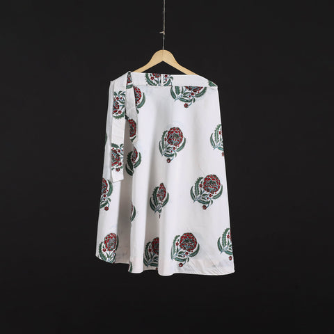 Sanganeri hand cotton wrap around skirt 51 - handcrafted