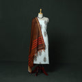 Sanganeri hand block print pure mul cotton 2pc unstitched