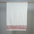White - Sanganeri Hand Block Printed Woollen Stole 36