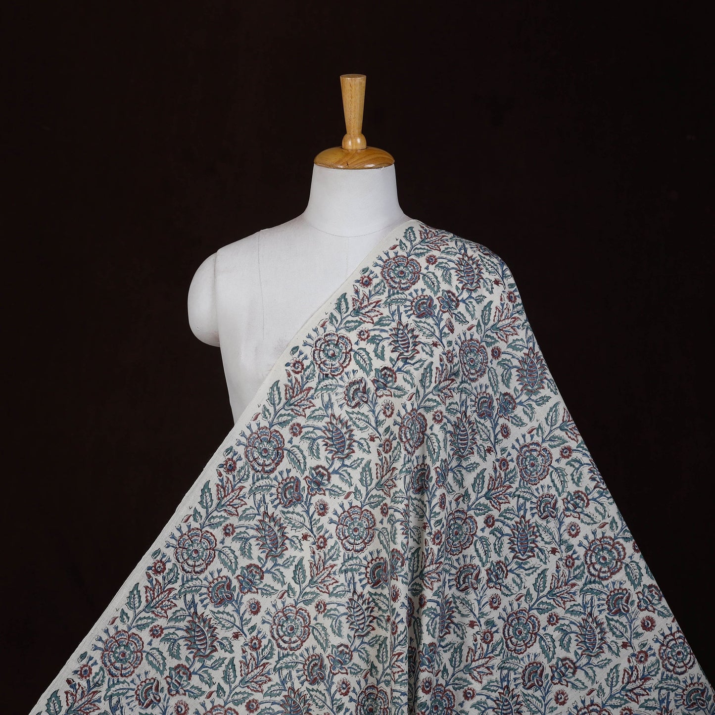 Sanganeri handloom pure wool fabric 06 - handcrafted