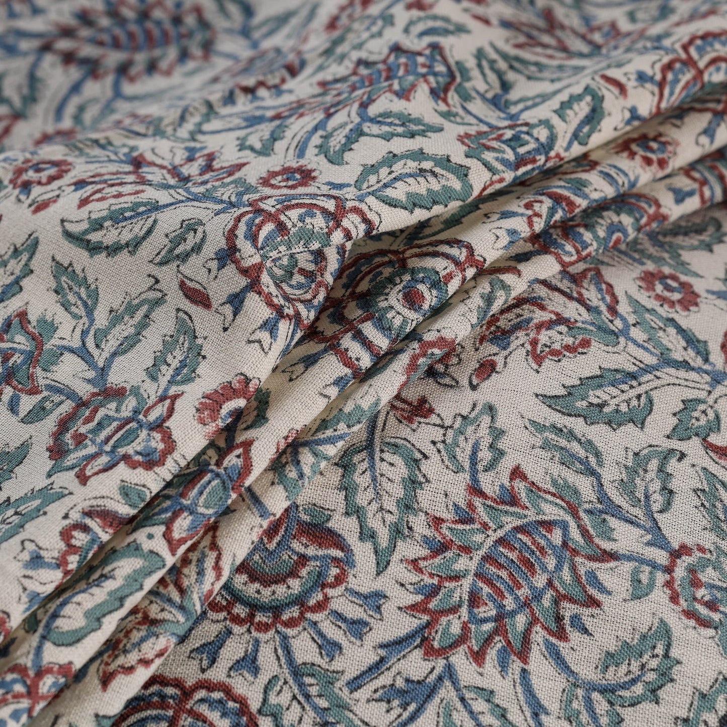 Sanganeri handloom pure wool fabric 06 - handcrafted