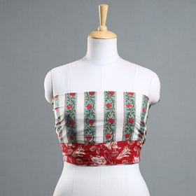 block printed blouse piece