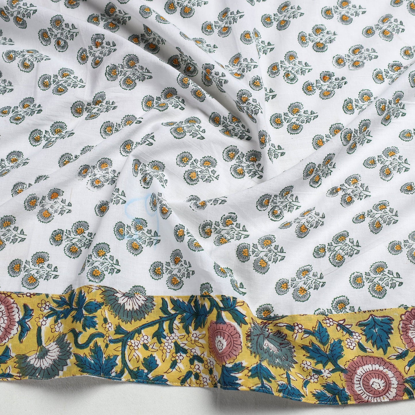 Buy Sanganeri Block Printed Cotton Blouse Piece Online at iTokri.com