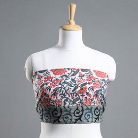 Buy Sanganeri Block Printed Cotton Blouse Piece 