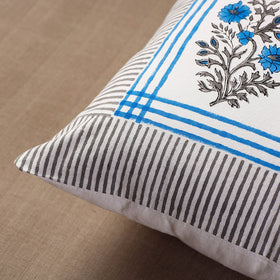 Buy Sanganeri Block Printed Cotton Cushion Cover (16 x 16 in) Online at iTokri.com