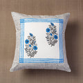 Buy Sanganeri Block Printed Cotton Cushion Cover (16 x 16 in) Online at iTokri.com
