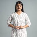 Buy Sanganeri Block Printed Cotton Long Kurta for Women