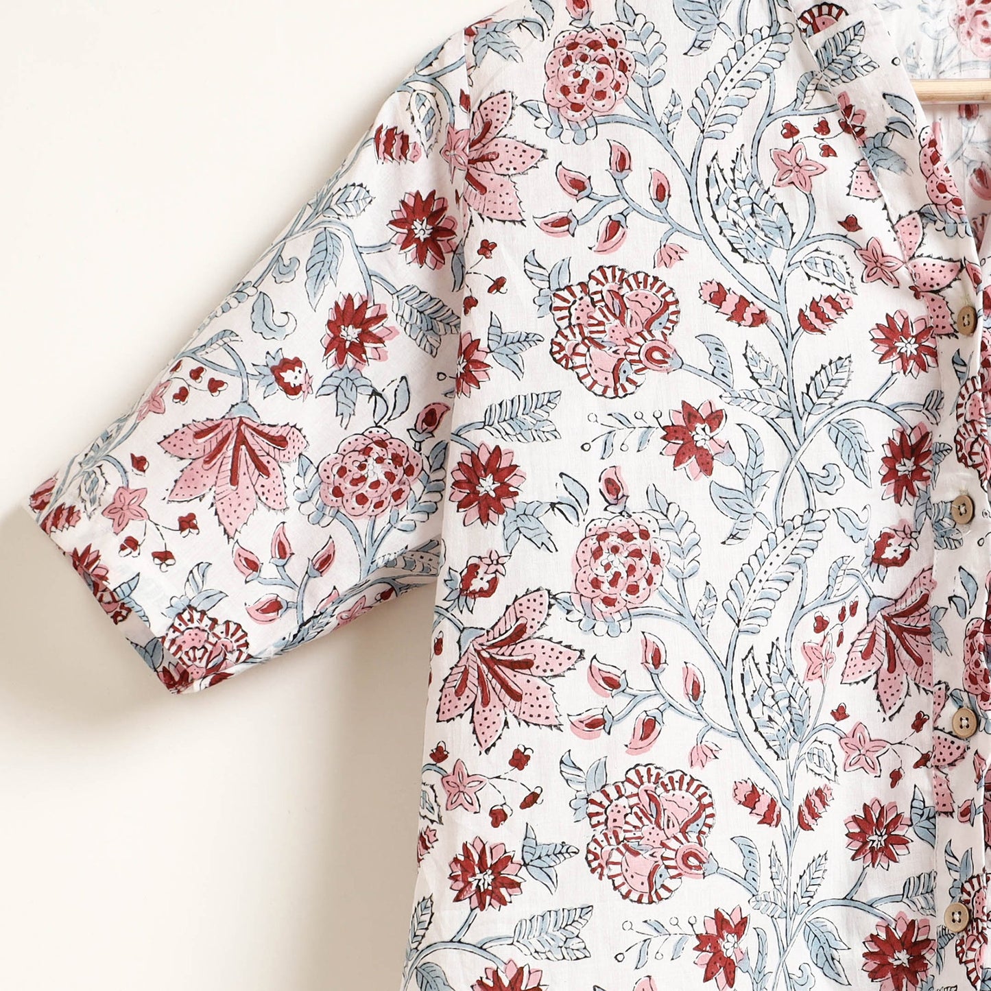  Ajrakh Block Printed Cotton Night Suit Set 