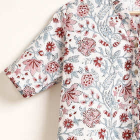  Ajrakh Block Printed Cotton Night Suit Set 