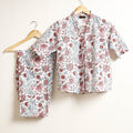  Ajrakh Block Printed Cotton Night Suit Set 