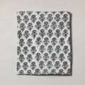 White - Sanganeri Block Printed Cotton Precut Fabric (1.2 meter)