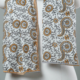 Buy Sanganeri Block Printed Cotton Stole 11 Online at iTokri.com