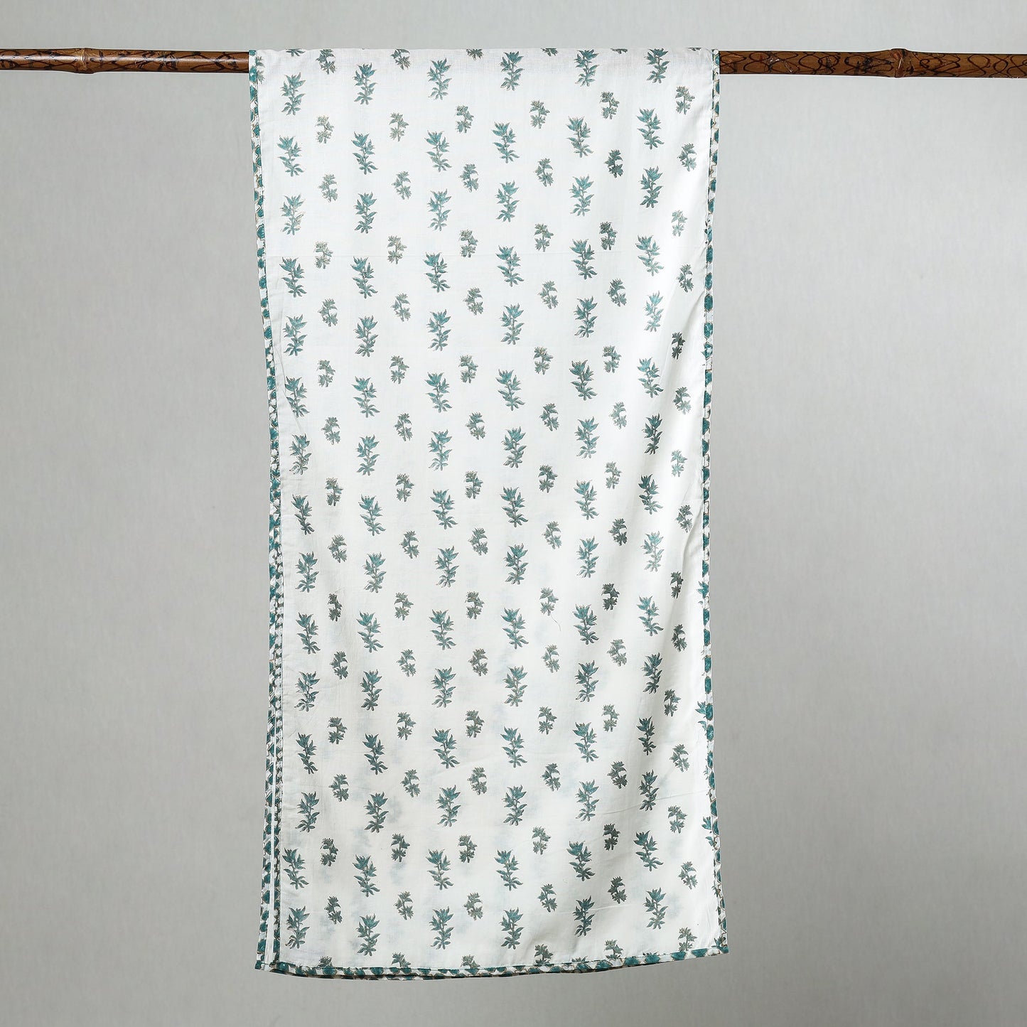  Sanganeri Block Printed Cotton Stole 