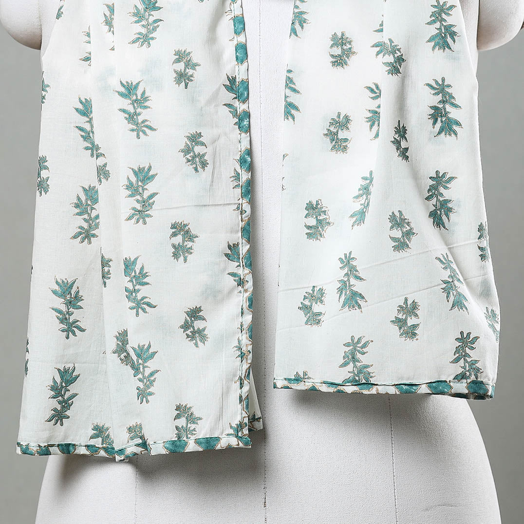  Sanganeri Block Printed Cotton Stole 