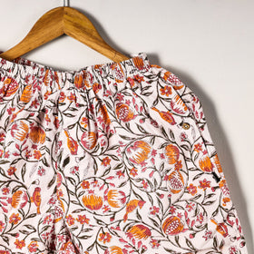  Sanganeri Block Printed Cotton Unisex Boxer/Shorts 
