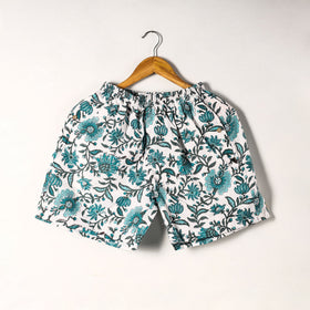  Sanganeri Block Printed Cotton Unisex Boxer/Shorts 