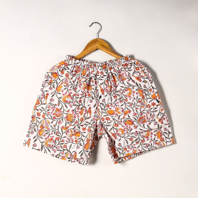  Sanganeri Block Printed Cotton Unisex Boxer/Shorts 