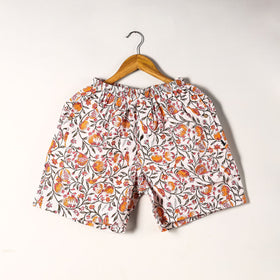  Sanganeri Block Printed Cotton Unisex Boxer/Shorts 