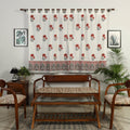 Buy Sanganeri Block Printed Cotton Window Curtain (5 x 3.5 Feet) (Single Piece) Online at iTopkri