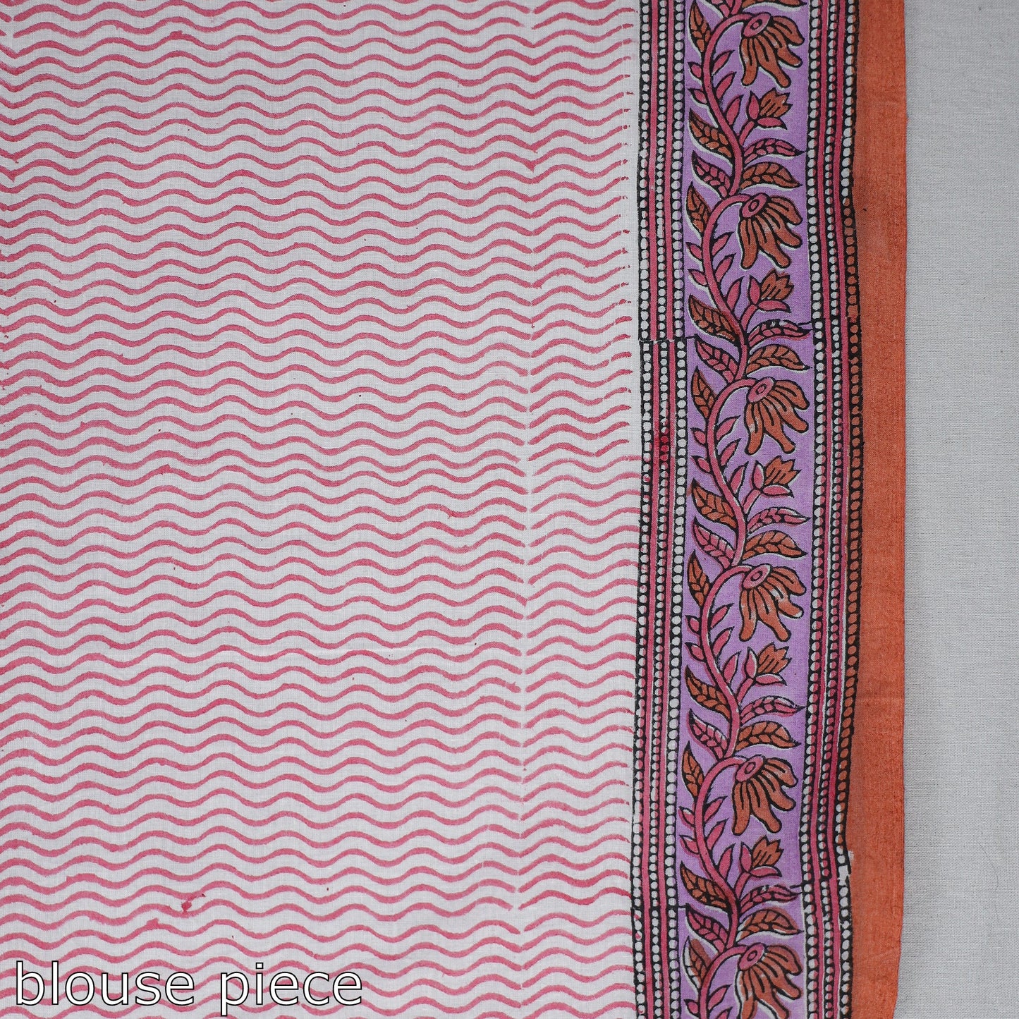 Buy Block Printed Mul Cotton Sanganeri Saree