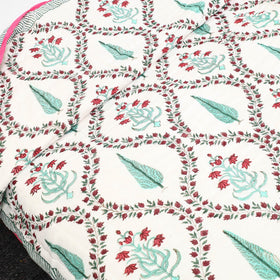  Sanganeri Reversible Double Soft Cotton Quilt/Blanket