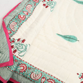  Sanganeri Reversible Single Soft Cotton Quilt/Blanket