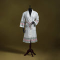 Sanganeri waffle weave handwoven bath robe 04 - handcrafted