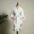 Buy Sanganeri Block Print Waffle Weave Handwoven Bath Robe
