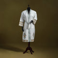 Sanganeri waffle weave handwoven bath robe 31 - handcrafted