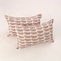 Off white - set of 2 bagh cotton pillow covers 22