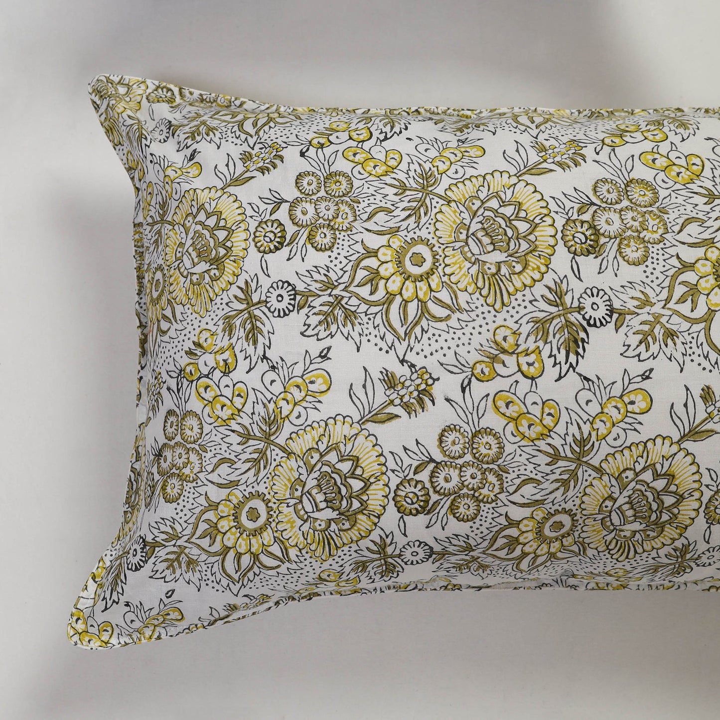 White - set of 2 sanganeri cotton pillow covers 04
