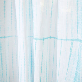 White - Set of 2 Shibori Tie-Dye Cotton Door Curtain