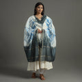  Exclusive!! Handloom Shibori Tie-Dye Chanderi Silk Dupatta with Zari Border 60 