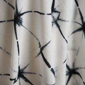 Shibori tie-dye pure mul cotton fabric 22 - handcrafted