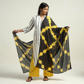 Shibori Kurta with Palazzo & Dupatta Set